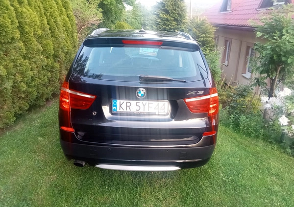 BMW X3 cena 58000 przebieg: 140000, rok produkcji 2011 z Kraków małe 466